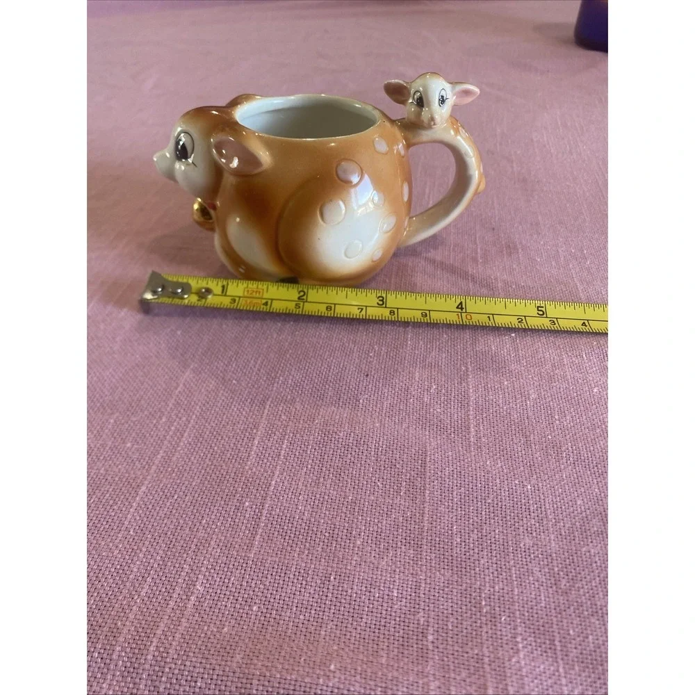 VTG Christopher Radko Shiny-Brite Open Sugar‎ Bowl Deer Friends Retired HTF